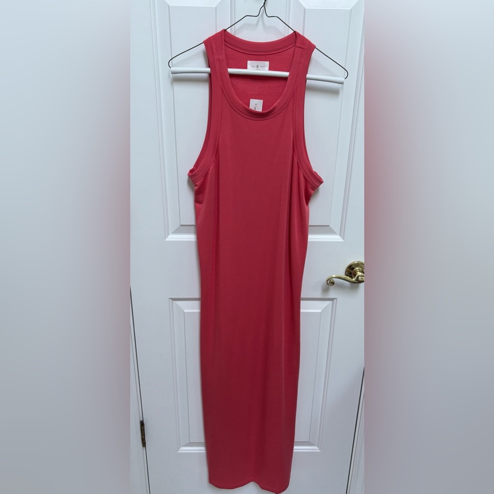 Lou & Grey Sleeveless Coral Midi Dress